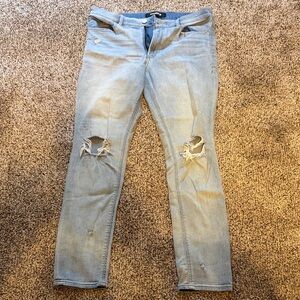 Express Stretch High Rise Ripped Skinny Jeans 12